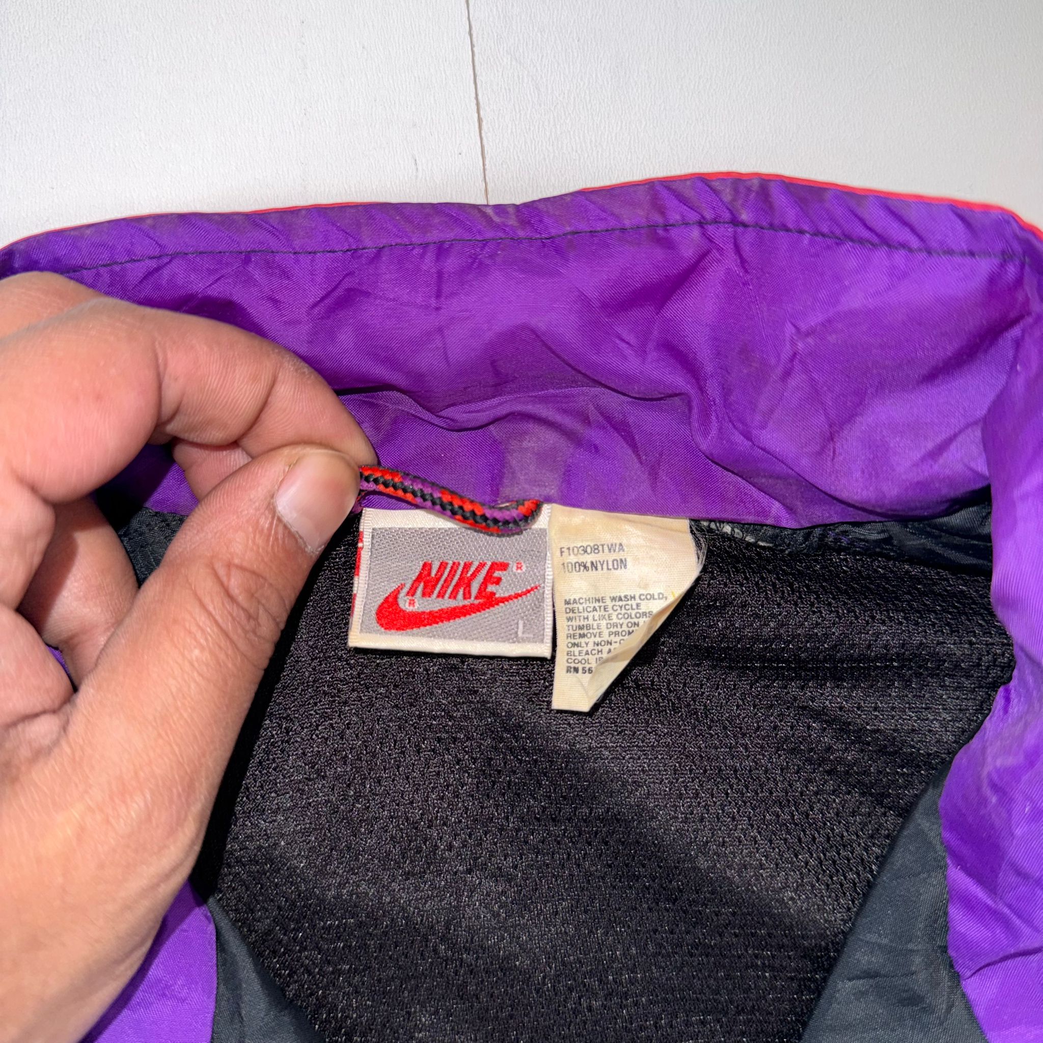 Vintage 90s Nike Colour Block Windbreaker Jacket