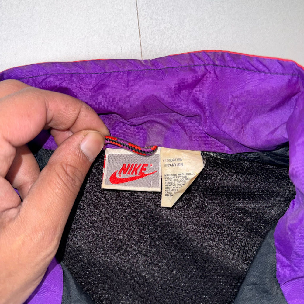 Vintage 90s Nike Colour Block Windbreaker Jacket