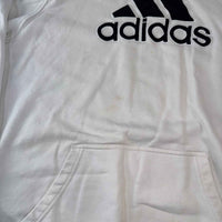 Adidas White Big Logo Pullover Hoodie, Men's 2XL