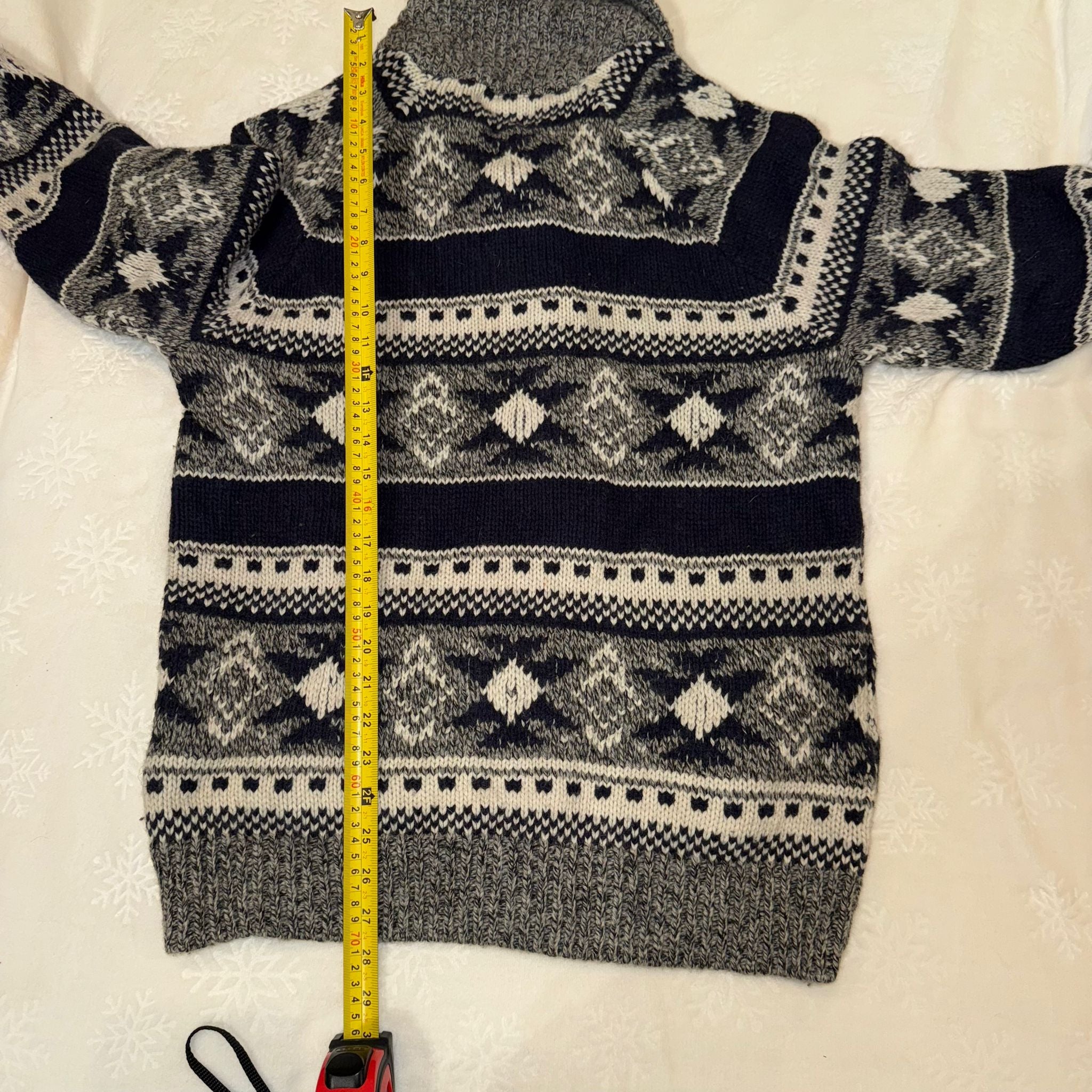 Telluride Clothing Company Fair Isle Knit Button Cardigan Sweater