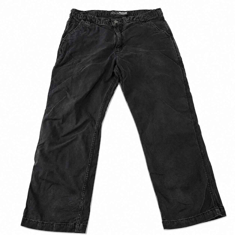 Carhartt Relaxed Fit Carpenter Trousers – Faded Black – Size 38x30 (W38 L30)