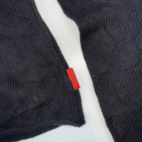 Vintage Polo Jeans Company Ralph Lauren Knit Sweater Medium Black Red Striped Cotton