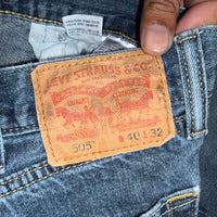 Levi’s 505 Regular Fit Jeans W40 L32 Blue Denim Straight Leg Classic Vintage