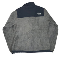 The North Face Denali Fleece Jacket Grey Navy Full Zip Womens Size S