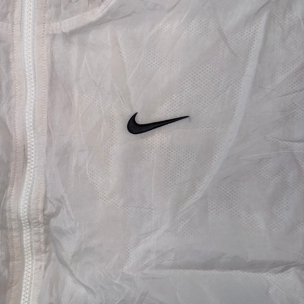 Nike Vintage Windbreaker Jacket White Black Red Big Logo