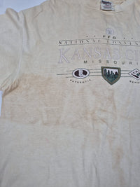 FFA National Convention Kansas City Missouri T Shirt Vintage 90s Oneita Cream XL
