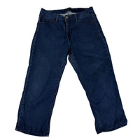 Lee Easy Fit Straight Leg Jeans Dark Blue Wash Stretch Petite Size 12 Medium