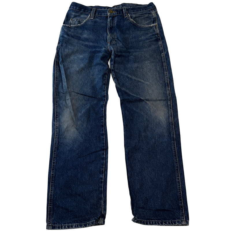 Vintage Wrangler Jeans Men’s 34x30 Blue Denim Relaxed Straight Leg Faded Distressed