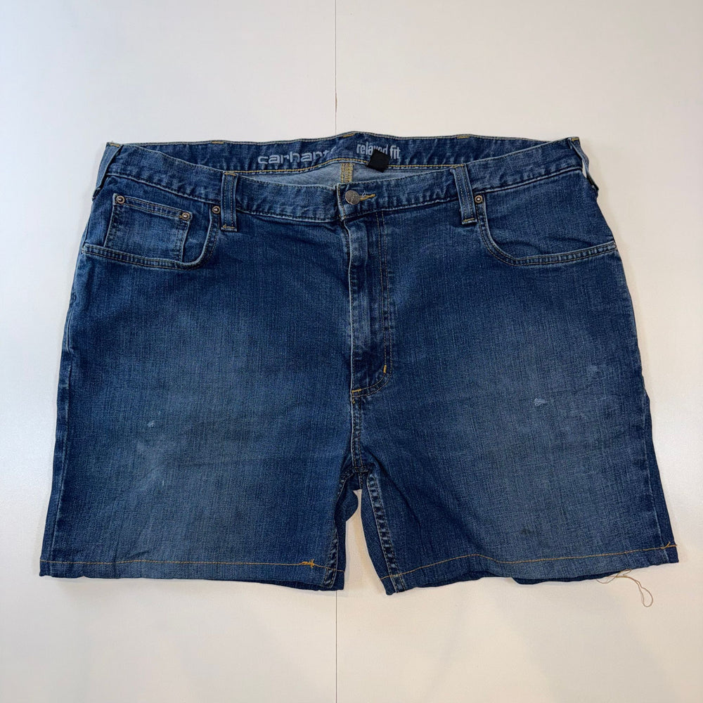 Carhartt Rugged Flex Denim Shorts Relaxed Fit Blue Workwear Carpenter Shorts W40