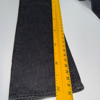 True Religion Ricky Super T Jeans Black Faded Straight Leg Size 40(W38)