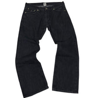 True Religion Ricky Super T Jeans Black Faded Straight Leg Size 40(W38)