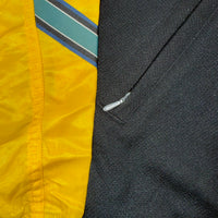 Vintage Nike Bomber Jacket Black Yellow Zip Up Track Jacket Y2K 90s Size L