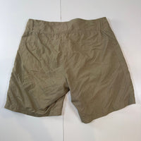 The North Face Women's Nylon Hiking Shorts Khaki Beige Size M Lightweight Outdoor