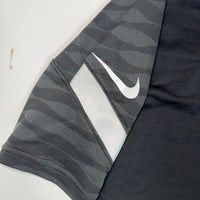 Nike Dri-FIT Womens Quarter Zip Training Top Black Grey Size S