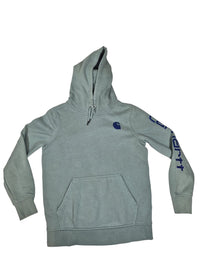 Carhartt Pullover Hoodie Sage Green Logo Print Size S