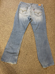 Levi’s Women’s 518 Super Low Flare Jeans with Embroidered Back – P447