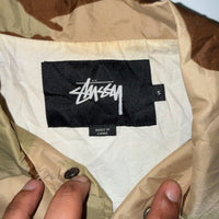 Stüssy Desert Camo Coach Jacket Snap Button Nylon Size S