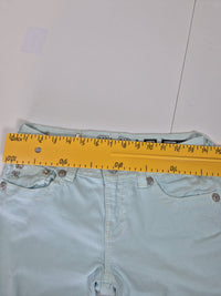 Miss Me Mint Skinny Jeans Crystal Wing Pocket Embellished Size 10 UK