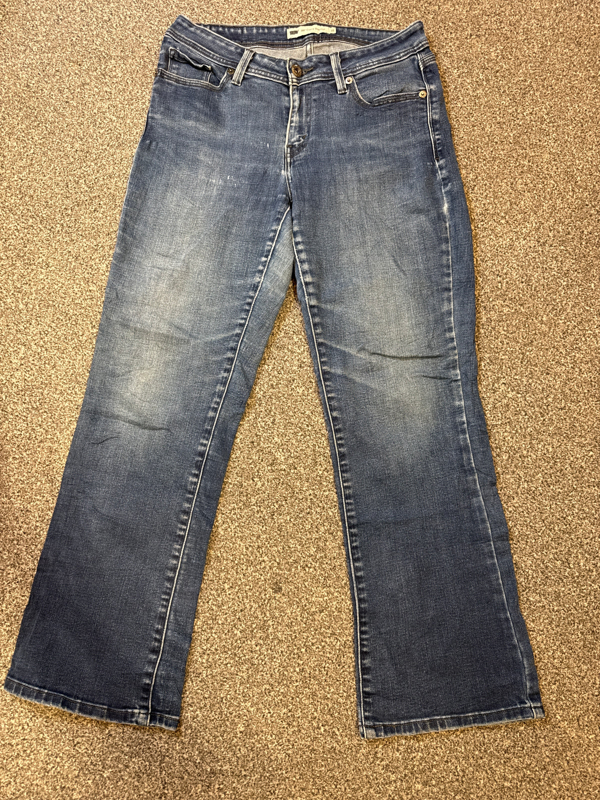 Levi’s Women’s 529 Curvy Bootcut Blue Jeans – P412