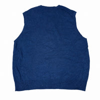 Polo Ralph Lauren Sweater Vest Blue Pima Cotton V-Neck Mens Size L