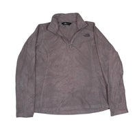 The North Face Quarter Zip Fleece Pullover Taupe Womens Size M