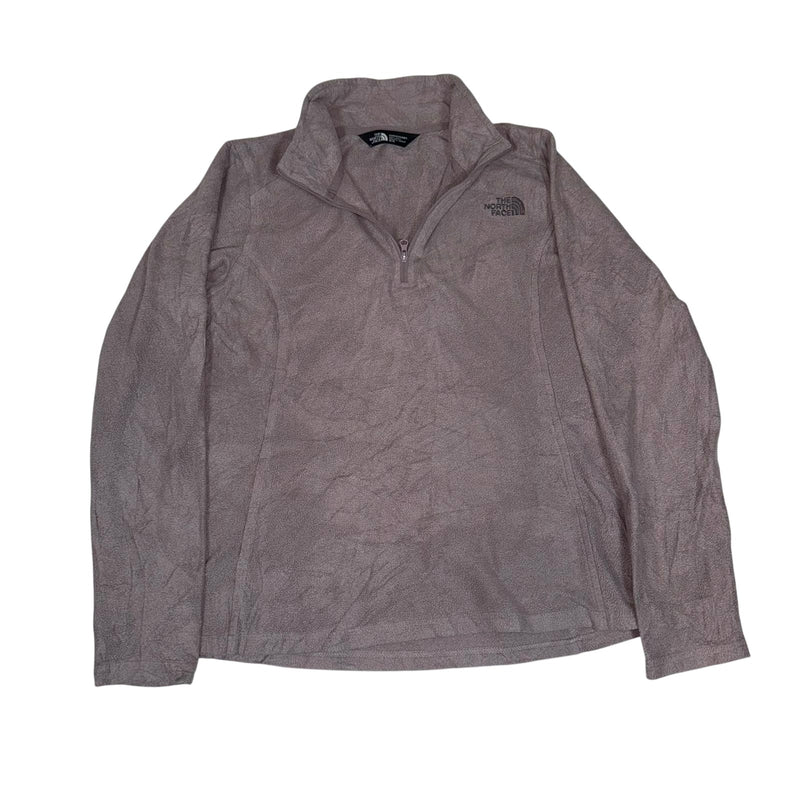 The North Face Quarter Zip Fleece Pullover Taupe Womens Size M