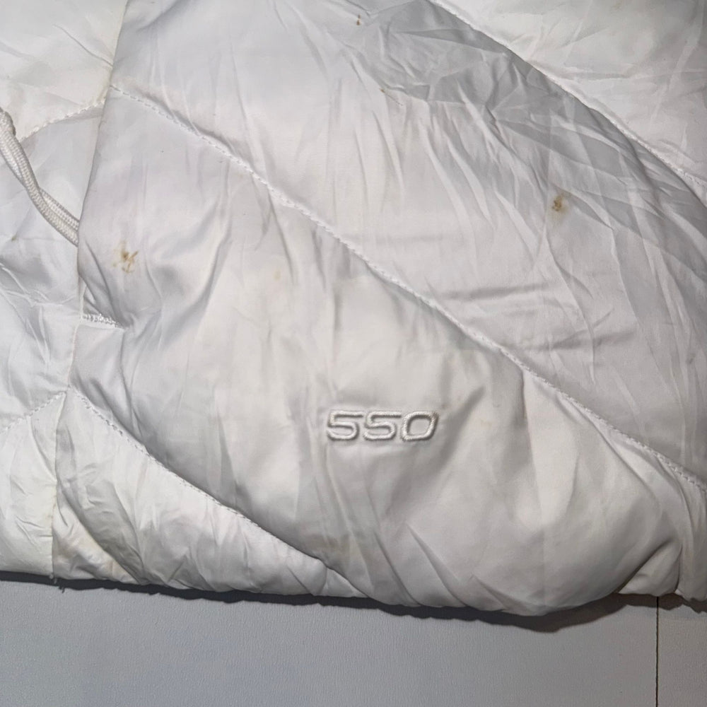 The North Face 550 Fill Down Gilet Vest White Women’s Medium M Sleeveless Puffer Jacket
