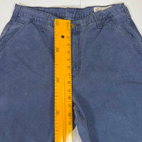 Carhartt Dungaree Fit Carpenter Trousers Navy Blue Size 34
