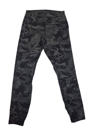 Lululemon High Waisted Camo Leggings 7/8 Length Black Grey Size 8 (UK 12)