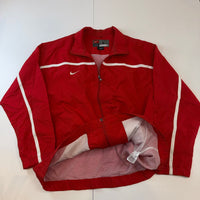 Vintage Nike Team Red Full Zip Windbreaker Jacket