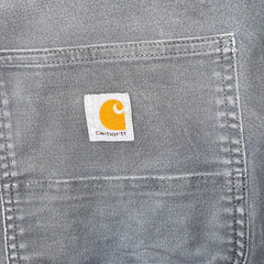 Carhartt Relaxed Fit Carpenter Work Shorts Grey W34 Utility Canvas Vintage