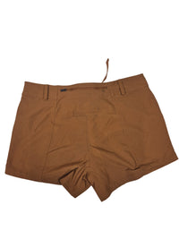 The North Face Belted Hiking Shorts Caramel Brown Stretch Gorpcore Size US 12 UK 16