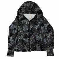 Lululemon Scuba Hoodie Navy Floral Print Zip-Up Womens Size 4(UK 8)