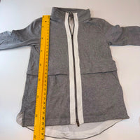 Lululemon Grey Fleece Zip-Up Jacket Size 12 | Longline Athletic Sweater Jacket