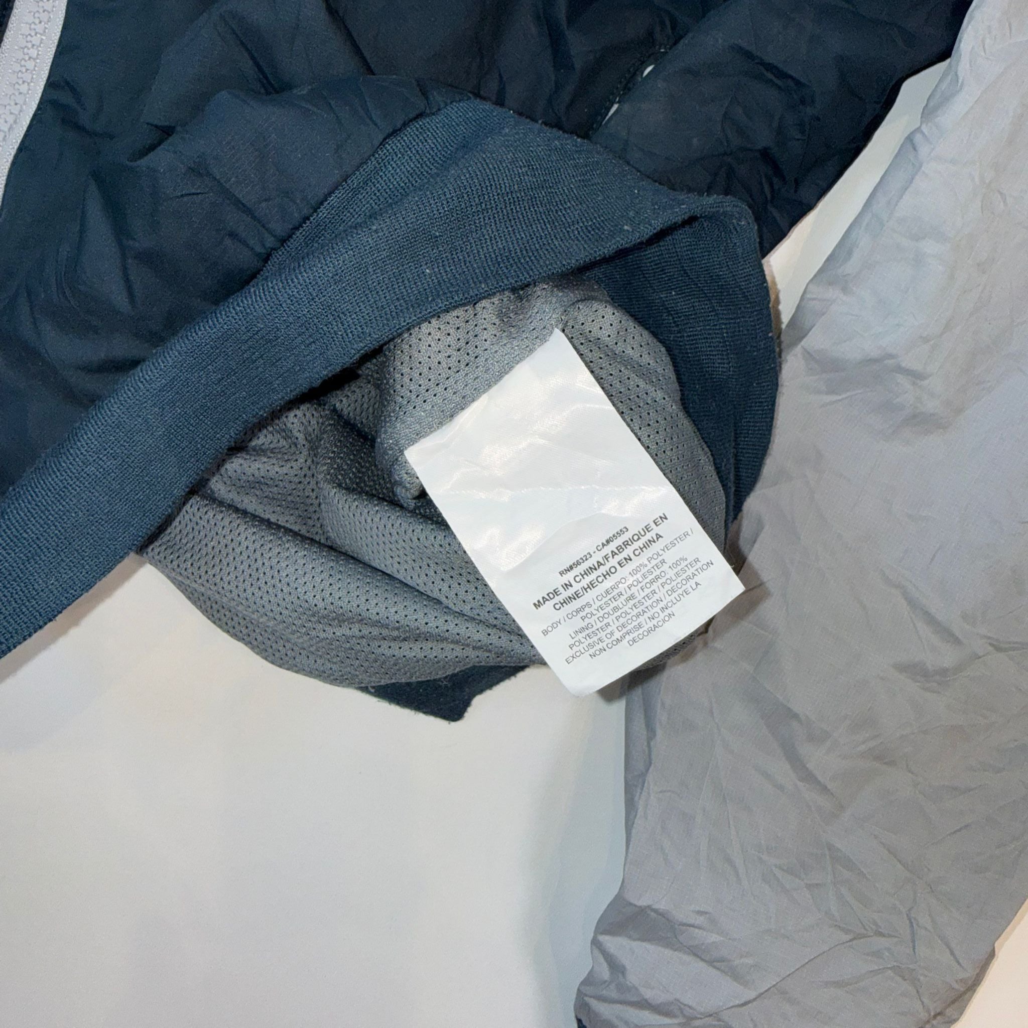 Nike Windrunner Jacket Hooded Windbreaker Grey Black