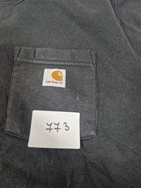 Carhartt Pocket Crewneck Sweatshirt Faded Black Original Fit Size L
