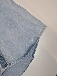Harley-Davidson Womens Denim Shirt Snap Eagle Back Print Light Wash Blue Size L