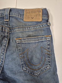 True Religion Rocco Relaxed Skinny Jeans Medium Wash Denim Size W28