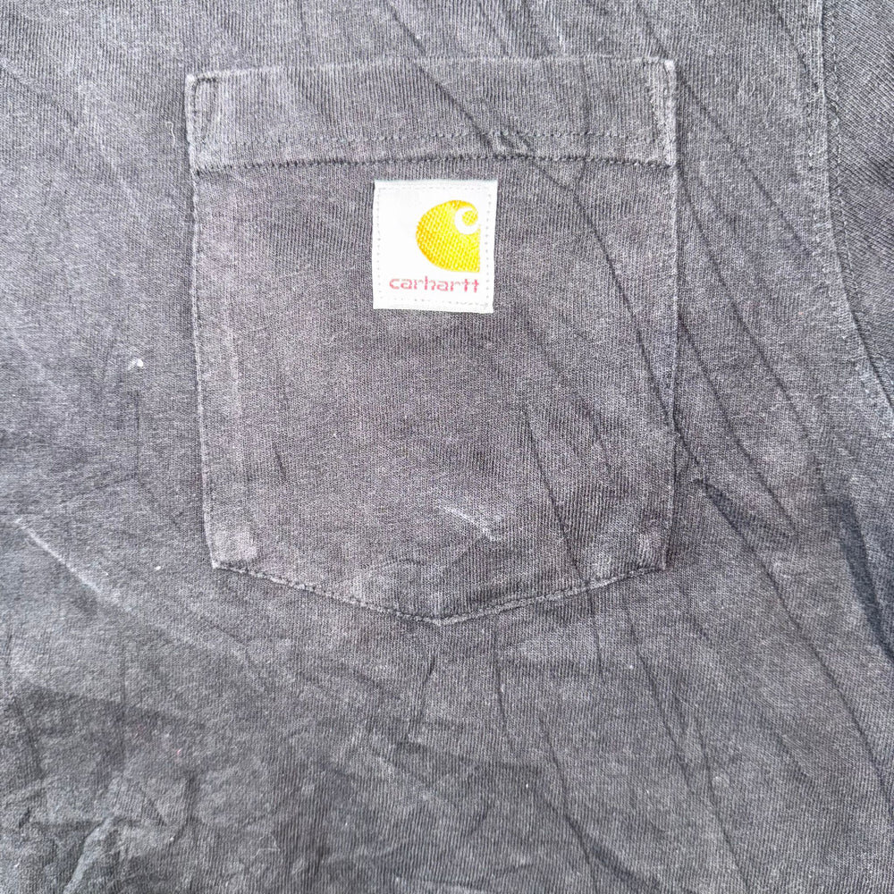Carhartt Black Pocket T-Shirt Loose Fit Men’s Size Small S Workwear Tee