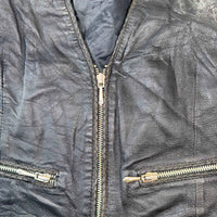 Harley-Davidson Leather Zip-Up Biker Vest, Women's Small
