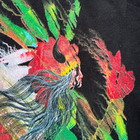 The Mountain Native American Chief Graphic Long Sleeve T-Shirt Black Size XL