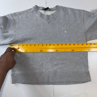 Ralph Lauren Sport Grey Fleece Sweatshirt Embroidered Logo Size S