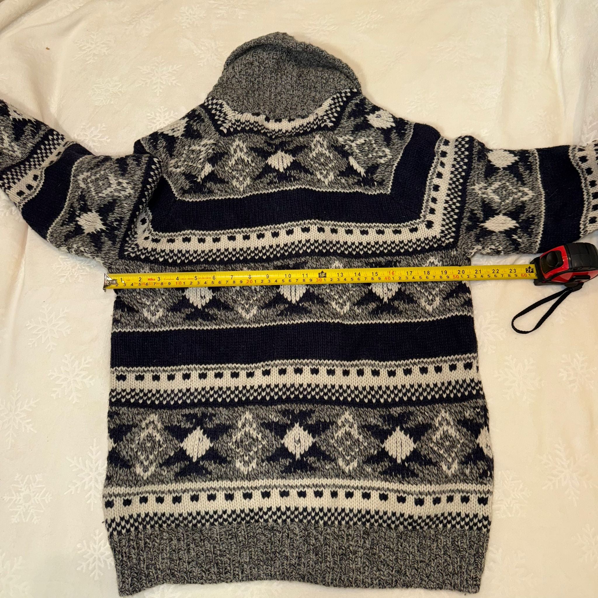 Telluride Clothing Company Fair Isle Knit Button Cardigan Sweater