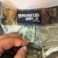 Mossy Oak Break-Up Infinity Camo Cargo Trousers Elastic Waist Size XXL