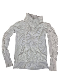 Lululemon Define Jacket White Ruched Zip Up Fitted Size US 8/ UK 12