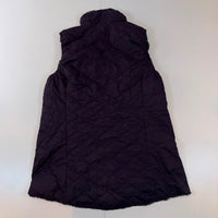 The North Face Women's Reversible Faux Fur Gilet Vest Purple Grey Full Zip Bodywarmer Size M
