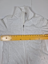 The North Face Osito Fleece Jacket White Full Zip Plush Womens Size M