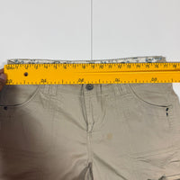 Natural Reflections Cargo Trousers Womens Size 10(W34) Khaki Cotton Zip Pocket
