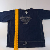 Harley-Davidson Women’s Blue Sweatshirt Top XL Embroidered Eagle Logo Drawstring Hem