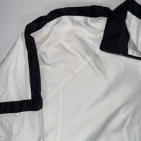 Nike Windbreaker Jacket White Black Colourblock Retro Shell Zip Up Size M